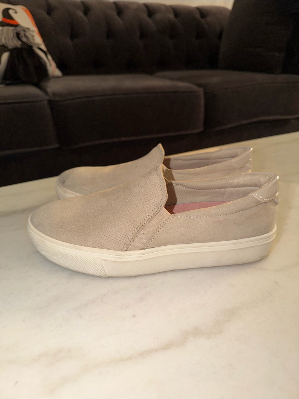 Dr. Scholl's Slip-On Mules in Light Taupe